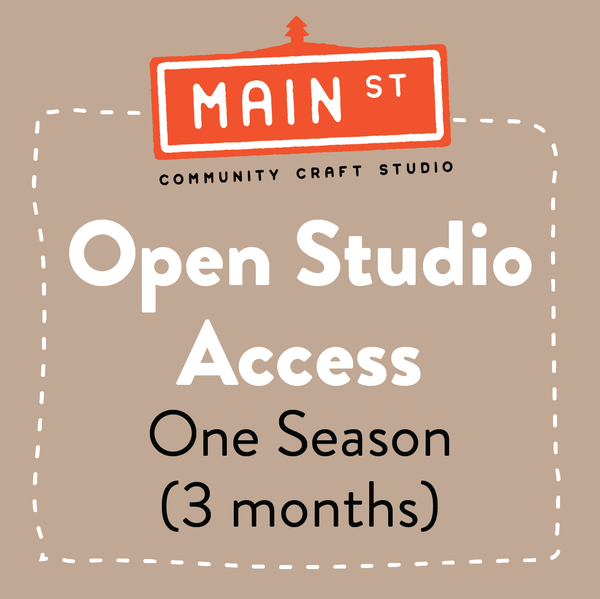 Open Studio - One Season (3 months)