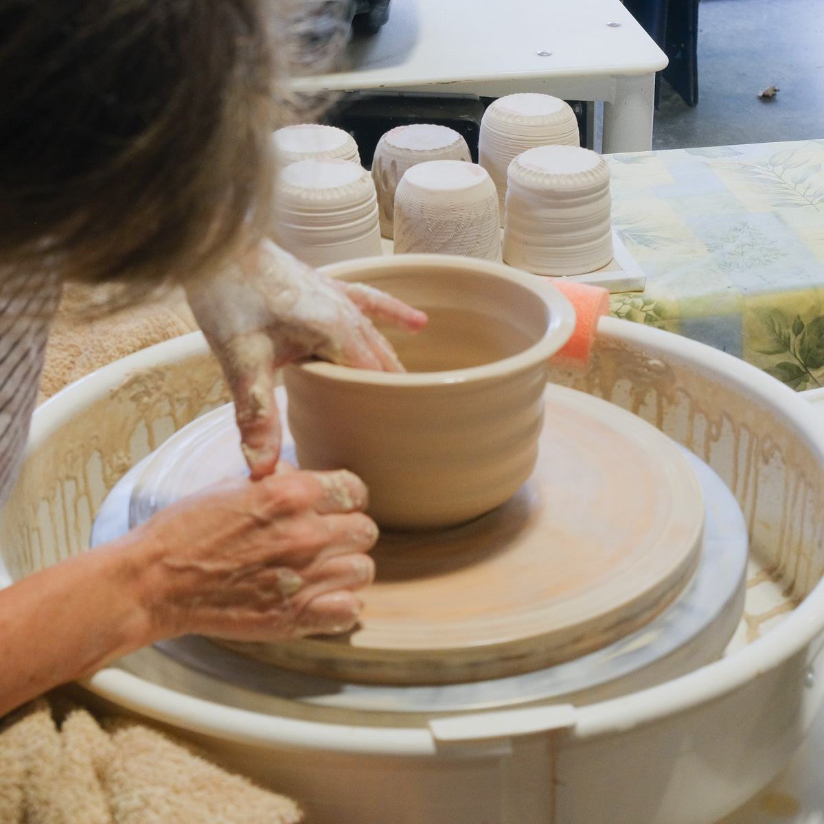 Throwing Pottery on the Wheel - Private 1/2 day lesson for 1 or 2 people