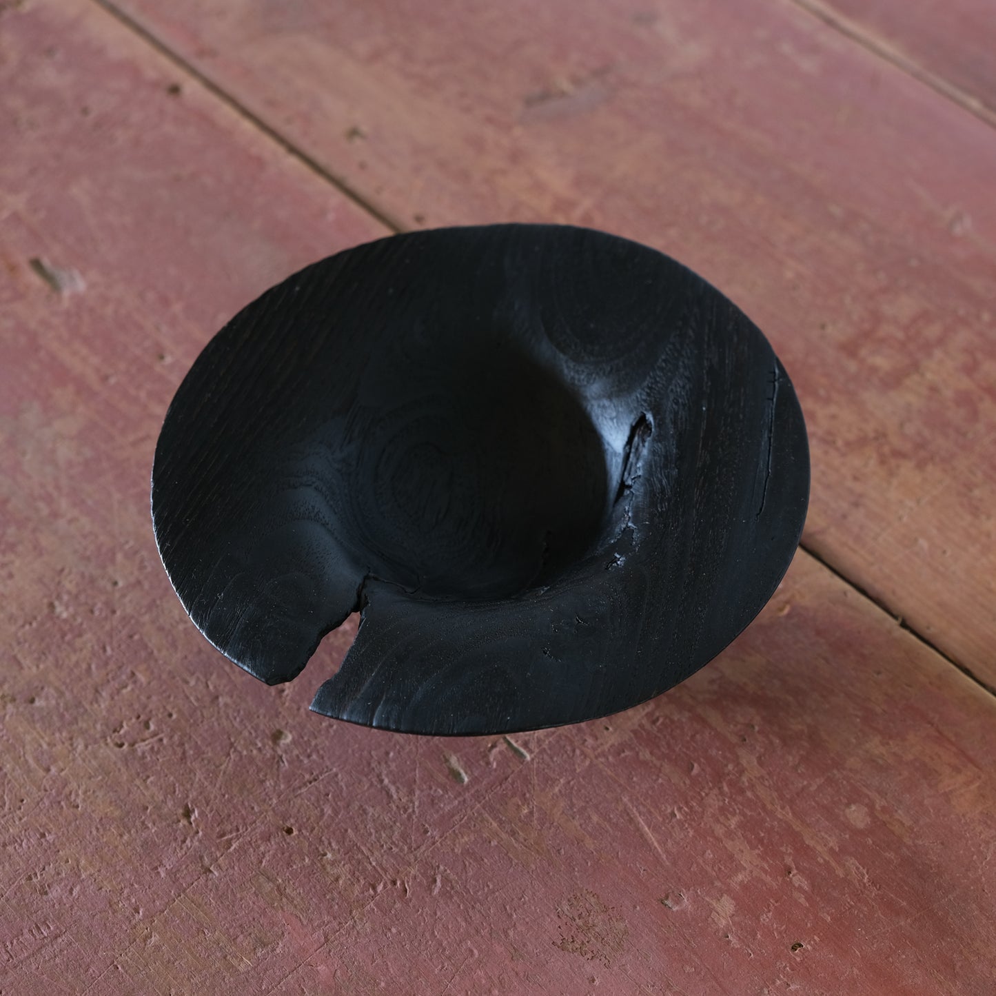 Charred 3-Legged Saucer