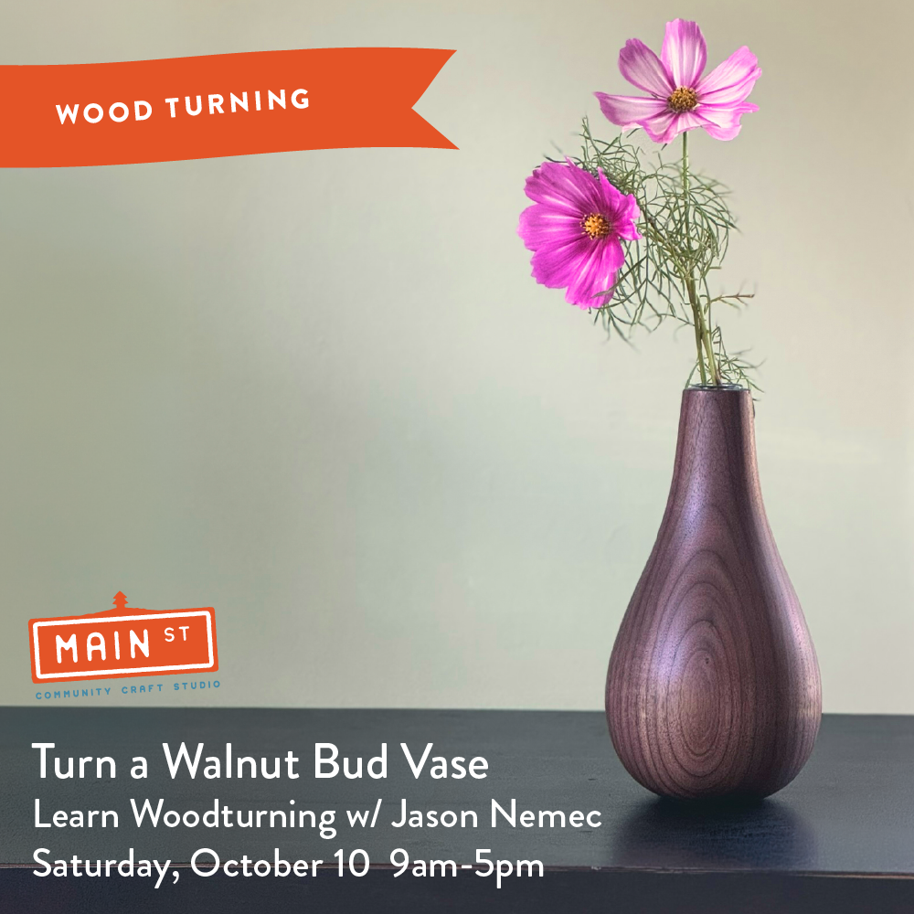 Turn a Walnut Bud Vase - Beginner Woodturning Class