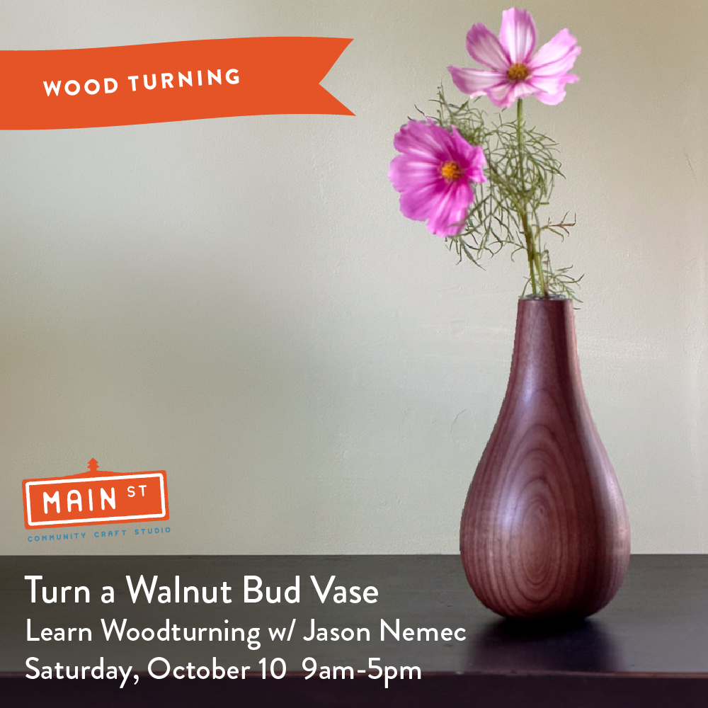 Turn a Walnut Bud Vase - Beginner Woodturning Class