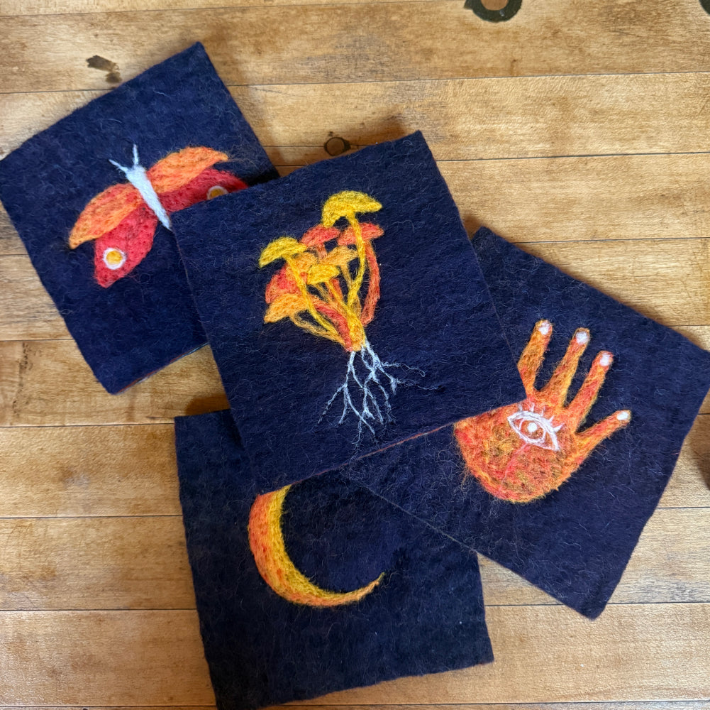 Felted Coasters