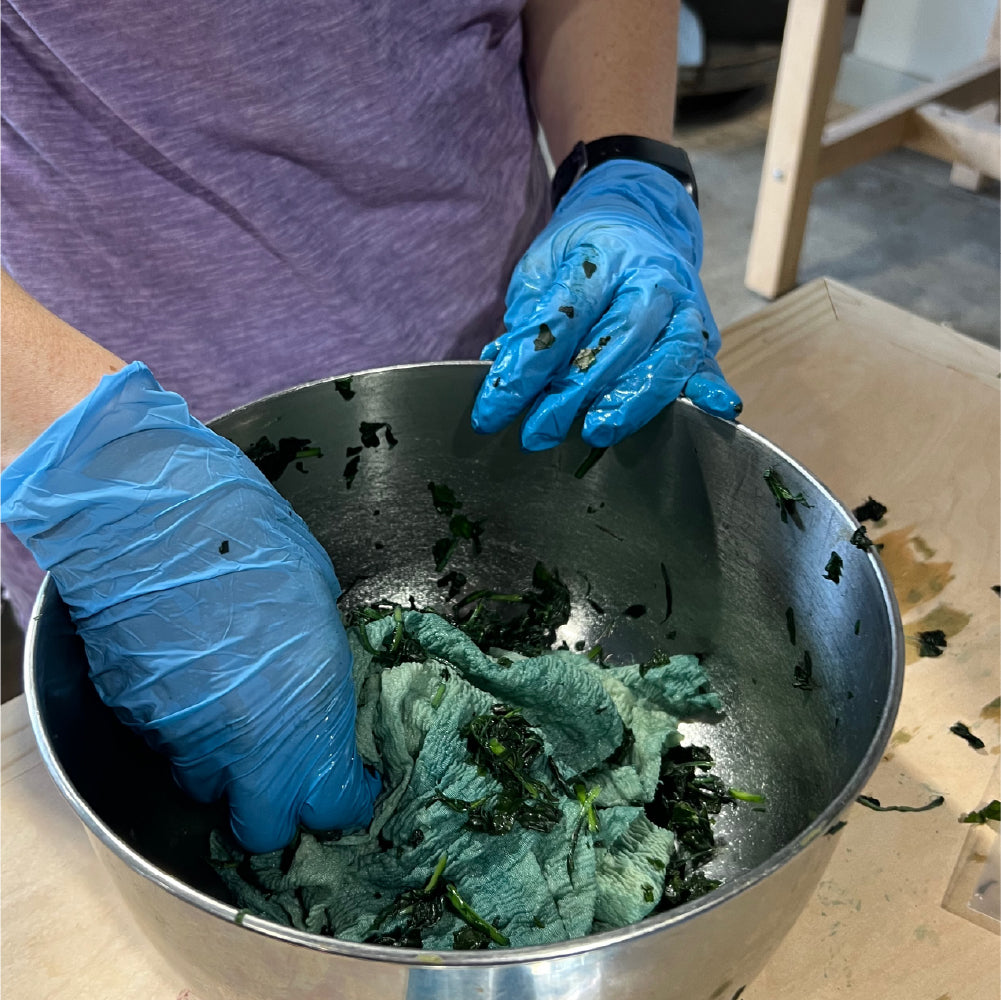 Fresh Leaf Indigo - Dyeing Techniques for Silk and Cotton