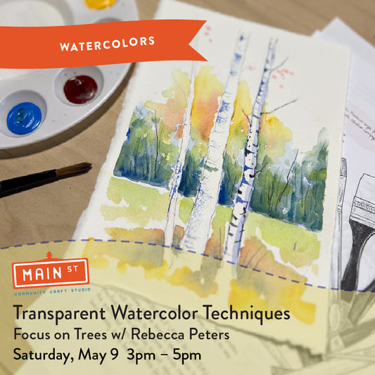 Watercolor Painting - Trees