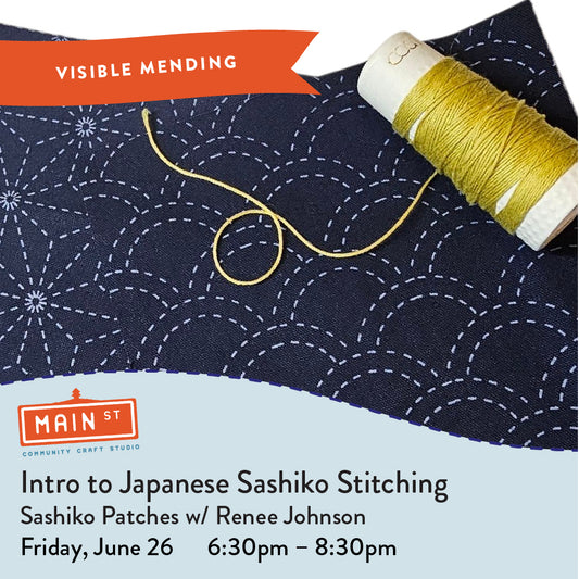 Visible Mending with Japanese Sashiko Stitching